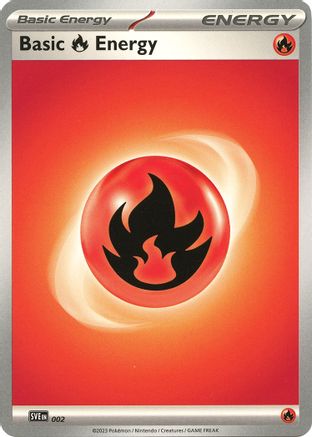 Basic Fire Energy (2) - SVE Scarlet & Violet Energies  - Common