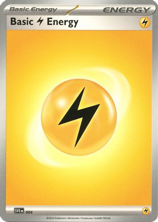 Basic Lightning Energy (4) - SVE Scarlet & Violet Energies  - Common