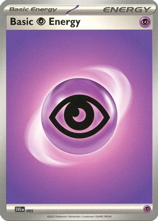 Basic Psychic Energy (5) - SVE Scarlet & Violet Energies  - Common