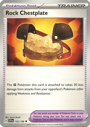 Rock Chestplate (192/198) - SV01 Scarlet & Violet Base Set Reverse Holofoil - Uncommon