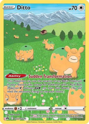 Ditto - GG22/GG70 - Crown Zenith Galarian Gallery Holofoil