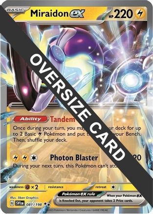 Miraidon ex 81 - Jumbo Cards Holofoil