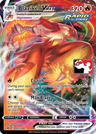 Blaziken VMAX 21 - Prize Pack Series Cards Holofoil