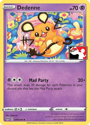 Dedenne 78 - Prize Pack Series Cards Holofoil