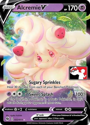 Alcremie V 22 - Prize Pack Series Cards Holofoil