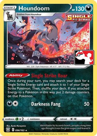 Houndoom 96 - Prize Pack Series Cards Holofoil