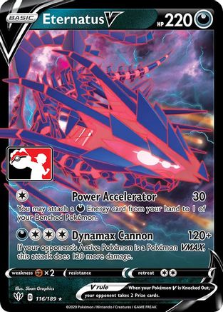 Eternatus V 116 - Prize Pack Series Cards Holofoil