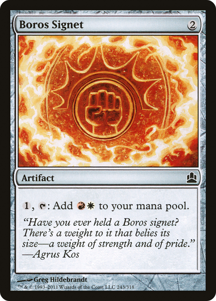 Boros Signet (CMD-243) - Commander 2011