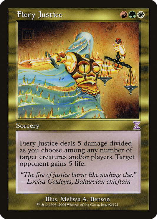 Fiery Justice (TSB-092) - Time Spiral Timeshifted Foil