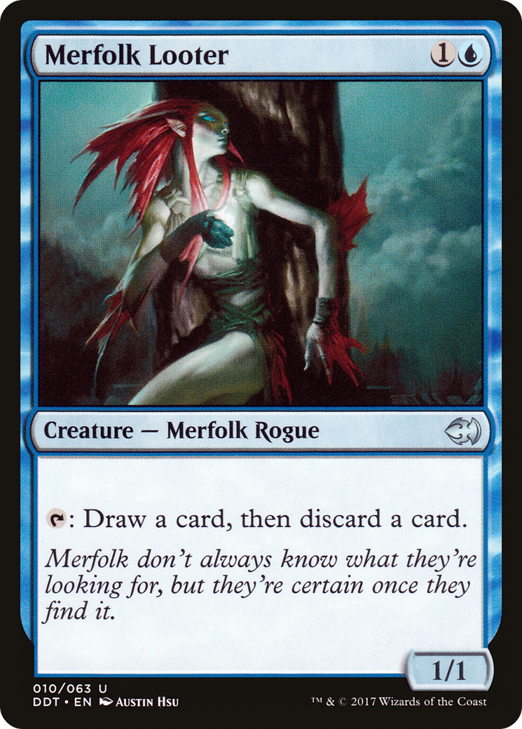 Merfolk Looter (DDT-010) - Duel Decks: Merfolk vs. Goblins