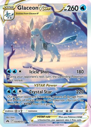 Glaceon VSTAR - GG40/GG70 - Crown Zenith Galarian Gallery Holofoil