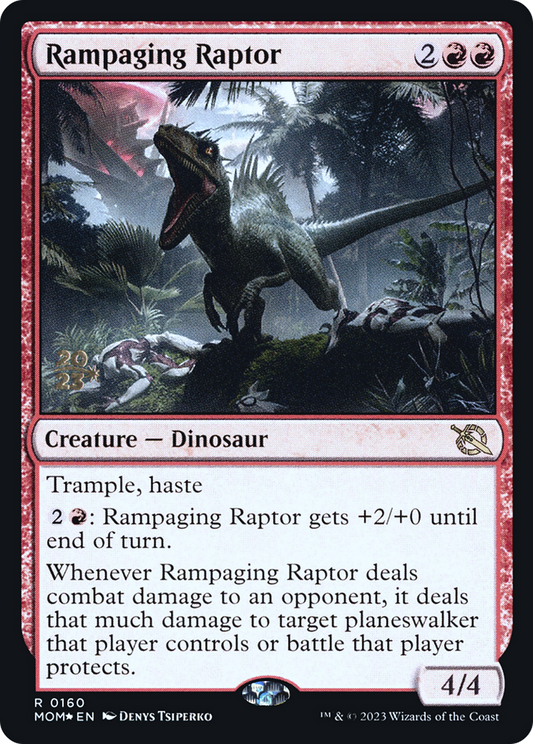 Rampaging Raptor (PMOM-160S) - March of the Machine Promos Foil