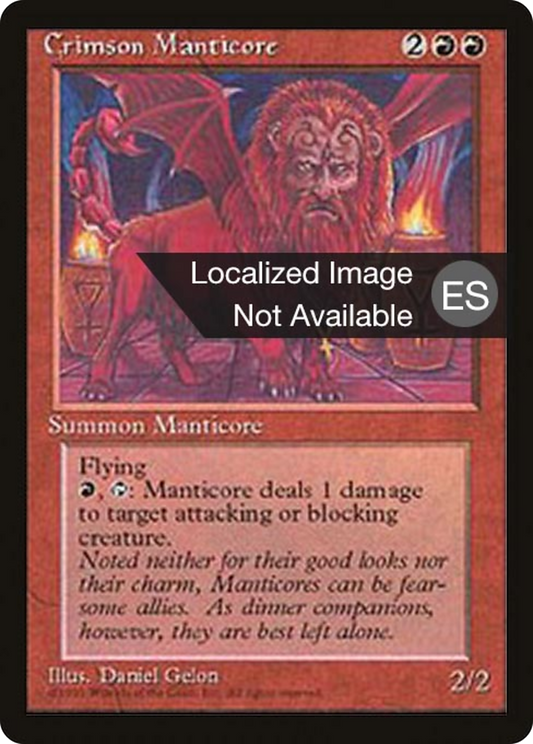 Crimson Manticore (4BB-183) - Fourth Edition Foreign Black Border