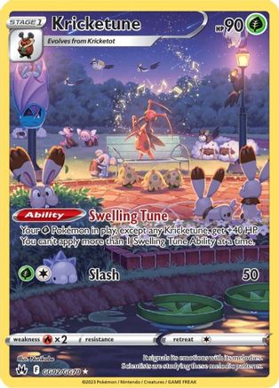 Kricketune - GG02/GG70 - Crown Zenith Galarian Gallery Holofoil