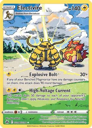 Electivire - GG08/GG70 - Crown Zenith Galarian Gallery Holofoil
