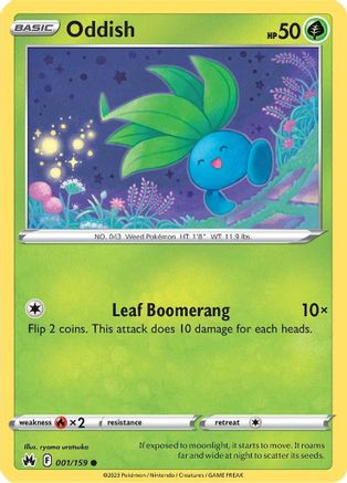 Oddish - 001/159 - Crown Zenith Normal