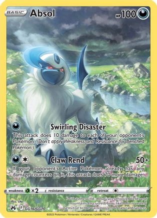 Absol - GG16/GG70 - Crown Zenith Galarian Gallery Holofoil - Ultra Rare