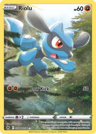 Riolu GG26/70 - Crown Zenith Galarian Gallery Holofoil