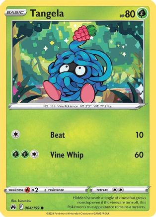 Tangela - 004/159 - Crown Zenith Reverse Holofoil