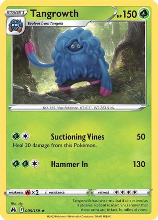 Tangrowth - 005/159 - Crown Zenith Normal