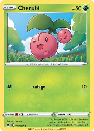 Cherubi - 011/159 - Crown Zenith Reverse Holofoil - Common