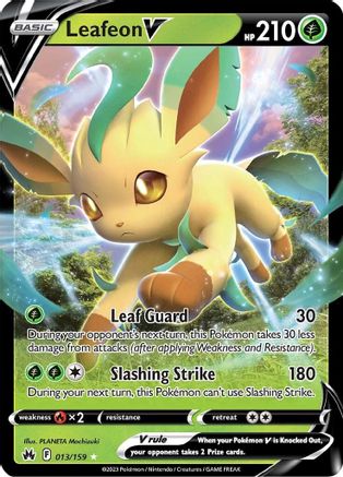 Leafeon V 13/159 - Crown Zenith Holofoil