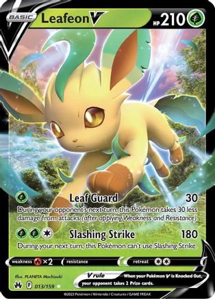 Leafeon V - 013/159 - Crown Zenith Holofoil