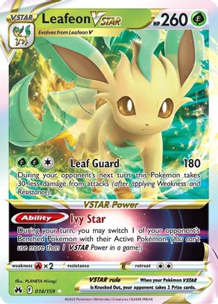 Leafeon VSTAR 14/159 - Crown Zenith Holofoil