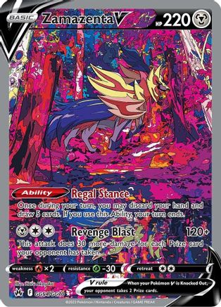 Zamazenta V GG54/70 - Crown Zenith Galarian Gallery Holofoil