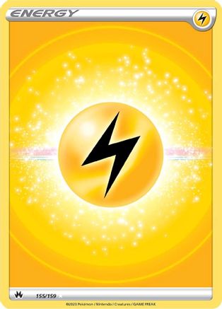 Lightning Energy (Texture Full Art) 155/159 - Crown Zenith Holofoil - Ultra Rare
