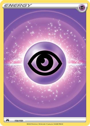 Psychic Energy (Texture Full Art) 156/159 - Crown Zenith Holofoil - Ultra Rare