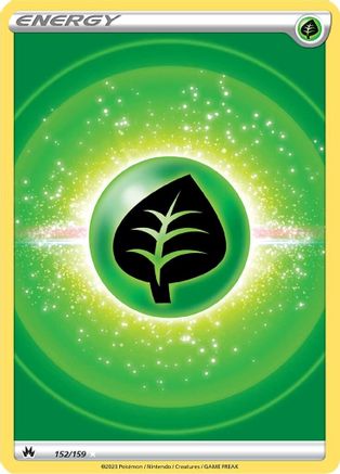 Grass Energy (Texture Full Art) 152/159 - Crown Zenith Holofoil - Ultra Rare