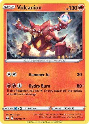 Volcanion 26/159 - Crown Zenith Holofoil