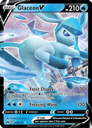 Glaceon V 38/159 - Crown Zenith Holofoil