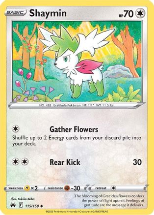 Shaymin 115/159 - Crown Zenith