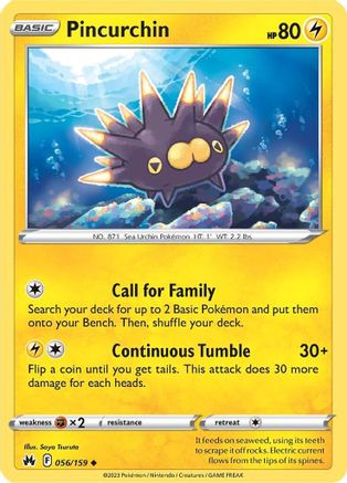 Pincurchin - 056/159 - Crown Zenith Normal