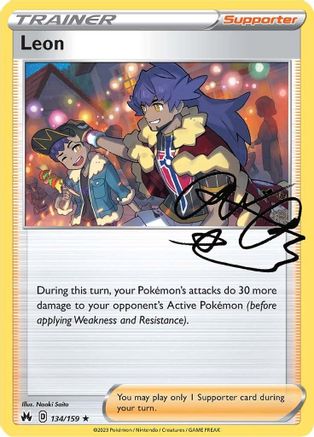 Leon - 134/159 - Crown Zenith Reverse Holofoil