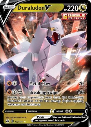 Duraludon V 103/159 - Crown Zenith Holofoil - Ultra Rare