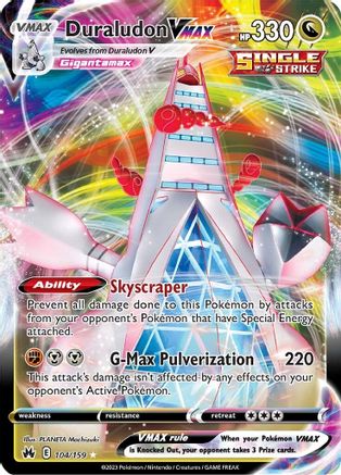 Duraludon VMAX 104/159 - Crown Zenith Holofoil