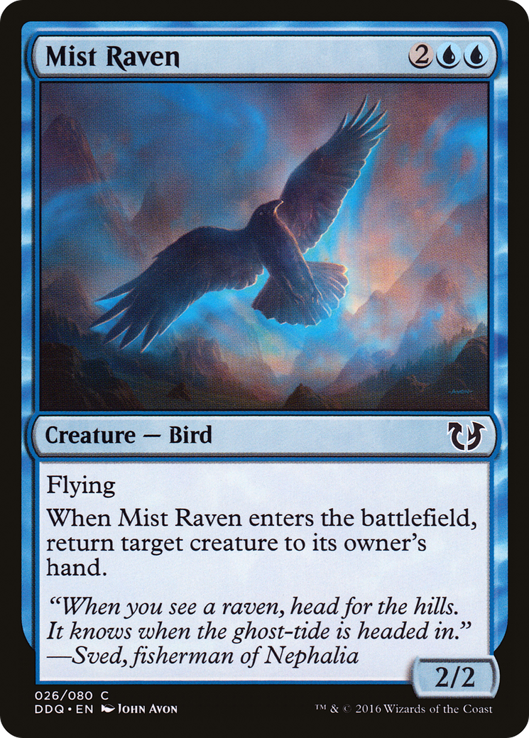 Mist Raven (DDQ-026) - Duel Decks: Blessed vs. Cursed