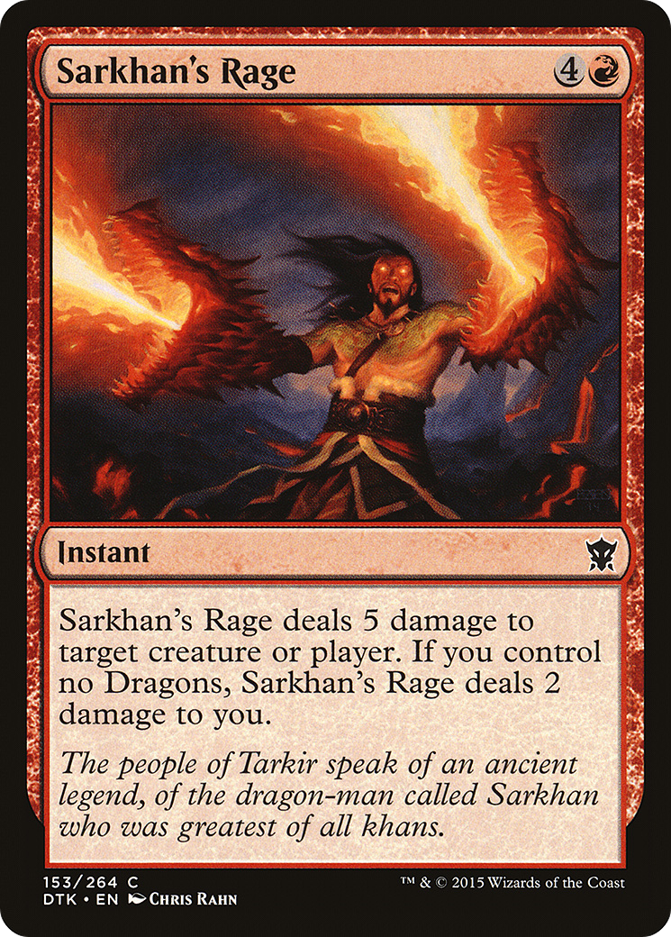 Sarkhan's Rage (DTK-153) - Dragons of Tarkir Foil