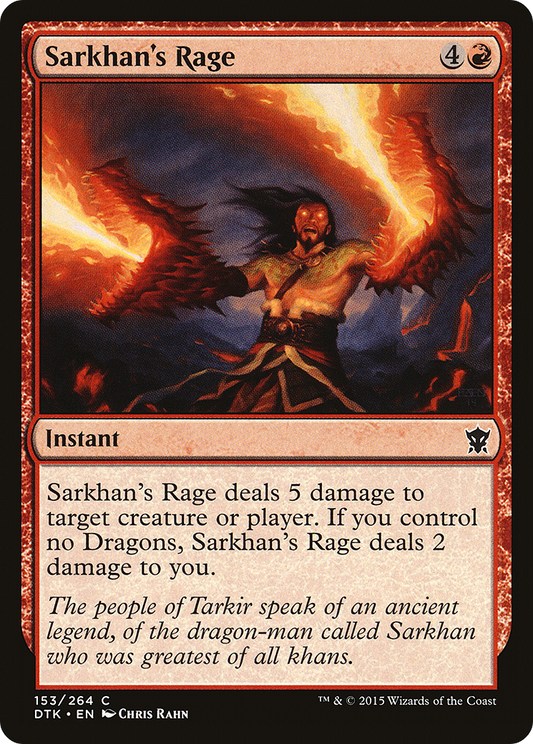 Sarkhan's Rage (DTK-153) - Dragons of Tarkir Foil