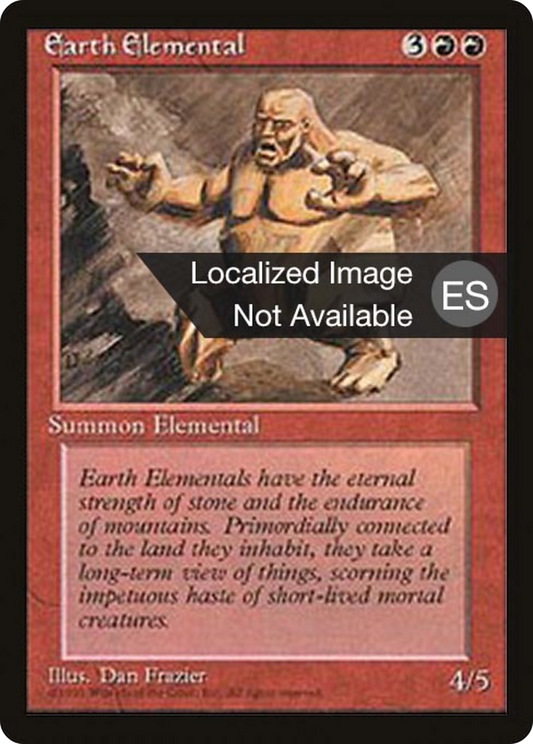 Earth Elemental (4BB-188) - Fourth Edition Foreign Black Border