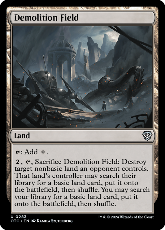 Demolition Field (OTC-283) - Outlaws of Thunder Junction Commander