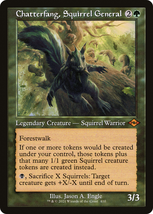 Chatterfang, Squirrel General (MH2-410) - Modern Horizons 2 Etched Foil