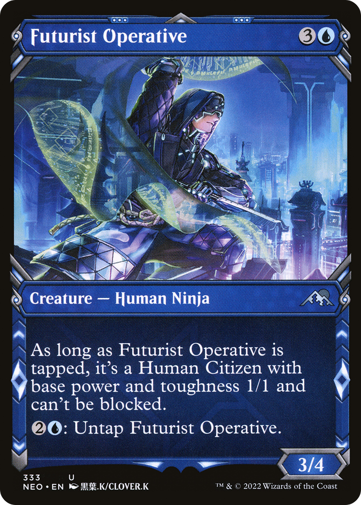 Futurist Operative (NEO-333) - Kamigawa: Neon Dynasty: (Showcase)