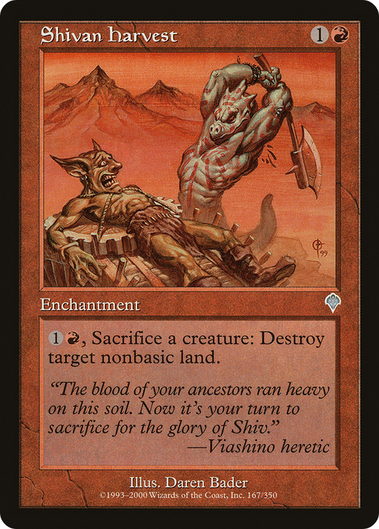 Shivan Harvest (INV-167) - Invasion