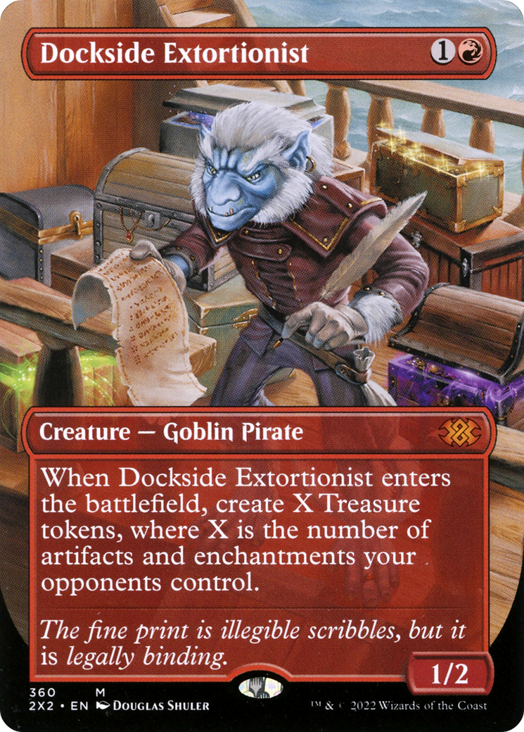 Dockside Extortionist (Borderless)  (2X2-360) - Double Masters 2022 Foil
