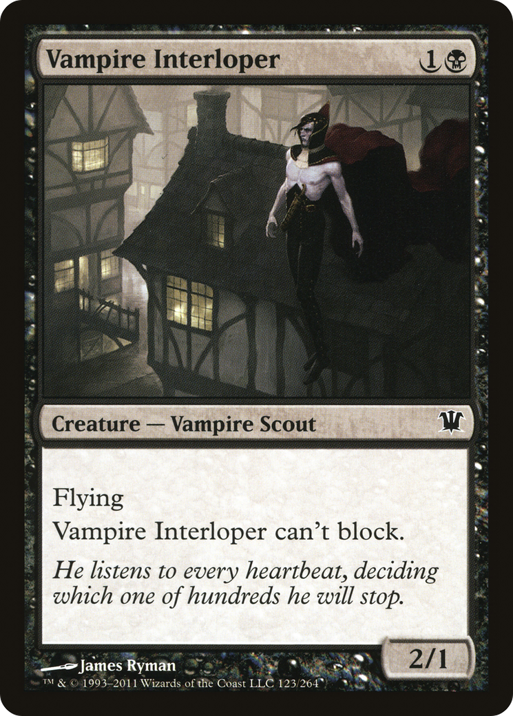 Vampire Interloper (ISD-123) - Innistrad Foil