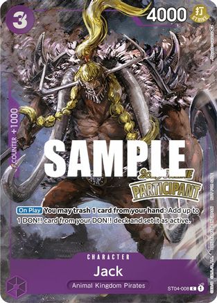 (ST04-008) Jack (Online Regional 2023) [Participant] - One Piece Promotion Cards Foil